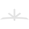 Ekena Millwork Alberta Architectural Grade PVC Gable Bracket, 108"W x 40 1/2"H x 4"D x 6"F, 9/12 Pitch GBP108X41X0406ALB00 - alternate 4